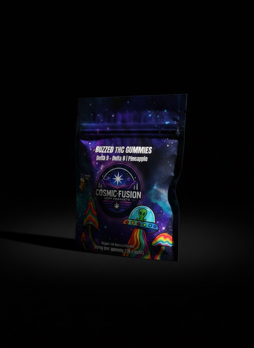 Buzzed THC Gummies | Extra Strength with Delta 8 THC | Pineapple